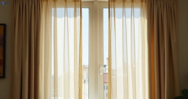 Dusty and dull curtains in dolls-point-nsw before steam cleaning